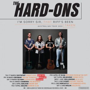 The Hard-Ons Tour 2022 rescheduled