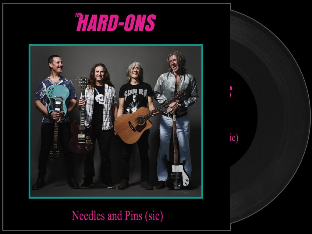 The Hard-Ons - Needles and Pins (sic) - black vinyl single